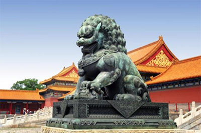 china trip lion statue