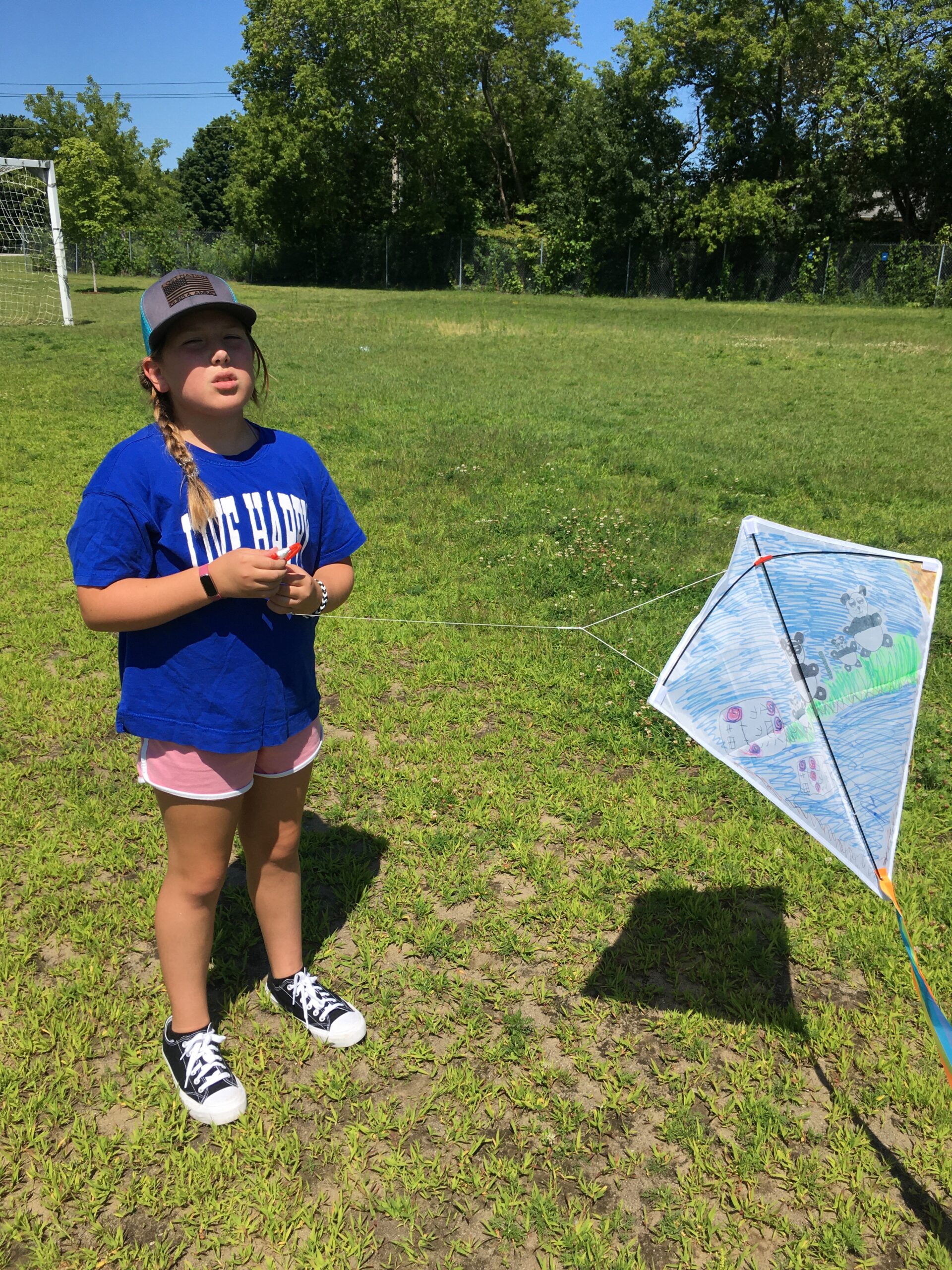 Swanton camp student flies Chinese kite